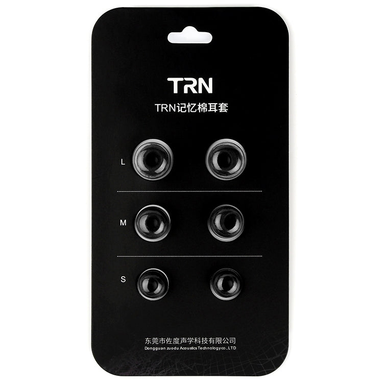 TRN Earphone Silicone Memory Foam Earplug(Black) - Anti-dust & Ear Caps by TRN | Online Shopping South Africa | PMC TechLife | Buy Now Pay Later Mobicred
