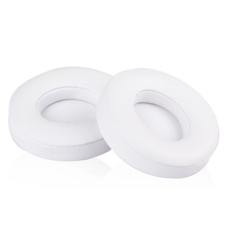 1 Pair Leather Headphone Protective Case for Beats Solo2.0 / Solo3.0, Wired Version(White) - Earmuff & Pad by PMC TechLife | Online Shopping South Africa | PMC TechLife