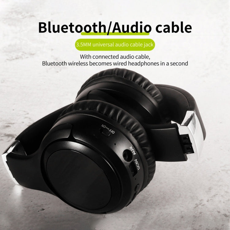 ZEALOT B28 Folding Headband Bluetooth Stereo Music Headset with Display (Black Blue) - free shipping - PMC TechLife - Order now!