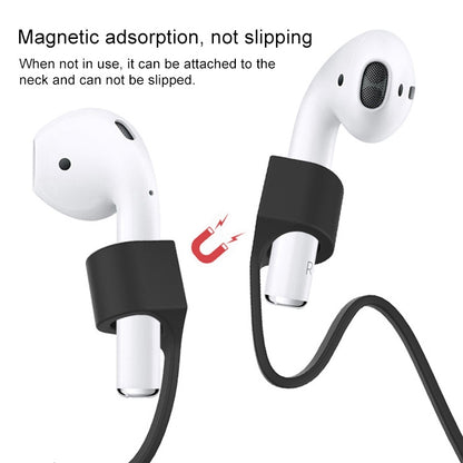 Wireless Bluetooth Headset Anti-lost Rope Magnetic Silicone Lanyard for Apple AirPods 1 / 2(White) - Anti-lost & Holder by PMC Jewellery | Online Shopping South Africa | PMC Jewellery