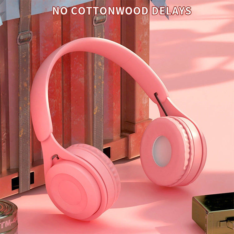 Y08 Hifi Sound Quality Macaron Bluetooth Headset, Supports Calling & TF Card & 3.5mm AUX (Black) - Headset & Headphone by PMC TechLife | Online Shopping South Africa | PMC TechLife