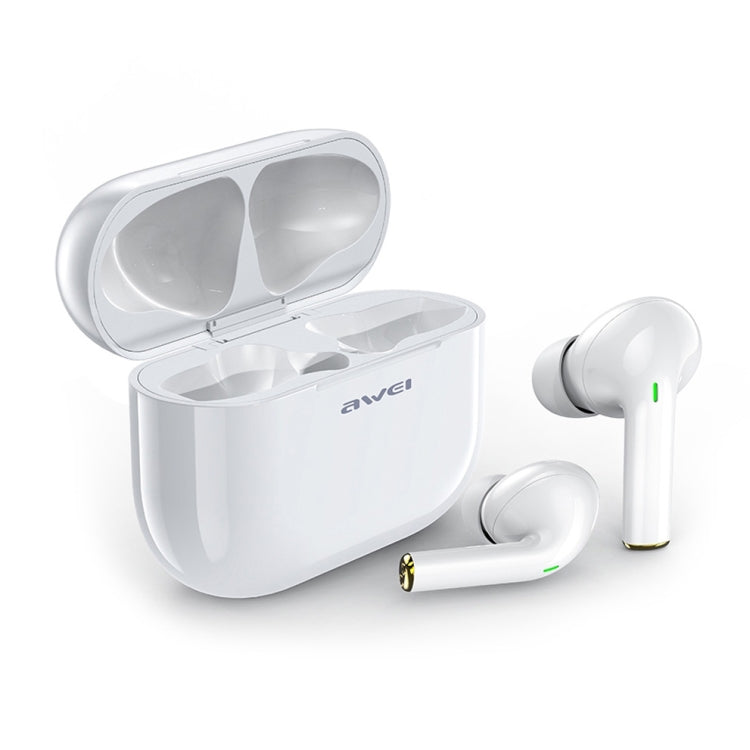 awei T29 Bluetooth V5.0 TWS True Wireless Sports Headset with Charging Case(White) - TWS Earphone by awei | Online Shopping South Africa | PMC Jewellery | Buy Now Pay Later Mobicred