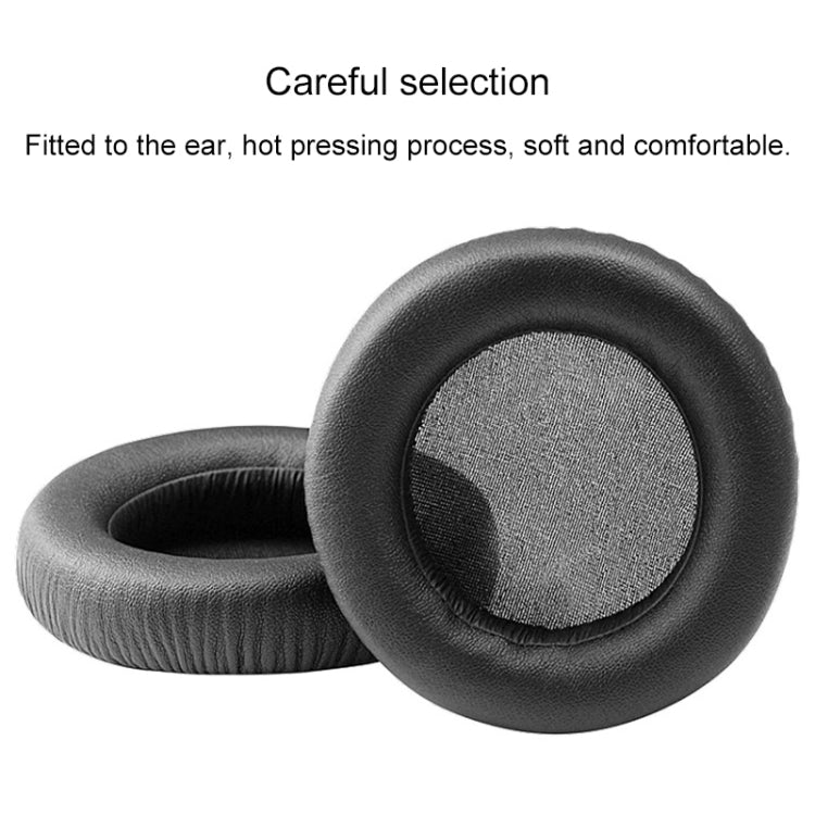 2 PCS For ATH WS550 Imitation Leather + Sponge Headphone Protective Cover Earmuffs (White) - Earmuff & Pad by PMC TechLife | Online Shopping South Africa | PMC TechLife