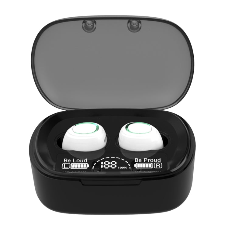 MD06 Mini In-ear TWS Wireless Touch Digital Display Bluetooth Earphone (White) - TWS Earphone by PMC TechLife | Online Shopping South Africa | PMC TechLife