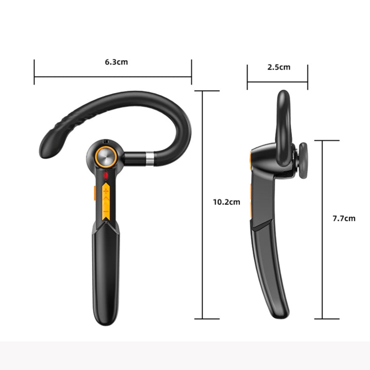 ME-100 TWS Business Rotating Universal True Stereo 5.0 Version Hanging Ear In-Ear Bluetooth Headset(Red + Black) - Bluetooth Earphone by PMC TechLife | Online Shopping South Africa | PMC TechLife
