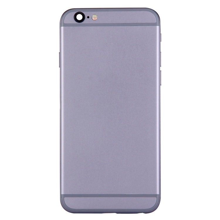 Full Housing Back Cover with Power Button & Volume Button Flex Cable for iPhone 6(Grey) - iPhone 6/6 Plus Parts by PMC Jewellery | Online Shopping South Africa | PMC Jewellery