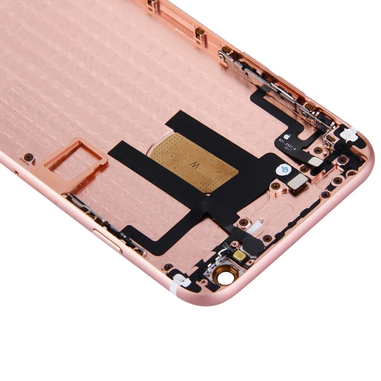 Full Housing Back Cover with Power Button & Volume Button Flex Cable for iPhone 6(Rose Gold) - iPhone 6/6 Plus Parts by PMC TechLife | Online Shopping South Africa | PMC TechLife