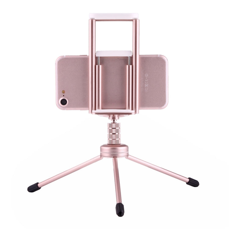 Multi-function Aluminum Alloy Tripod Mount Holder Stand , for iPad, iPhone, Samsung, Lenovo, Sony and other Smartphones & Tablets & Digital Cameras(Rose Gold) - Desktop Holder by PMC Jewellery | Online Shopping South Africa | PMC Jewellery