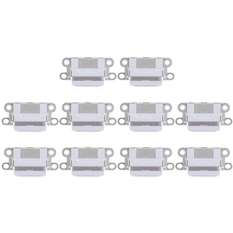 10 PCS Charging Port Connector for iPhone 6 / 6S(Light Grey) - iPhone 6/6 Plus Parts by PMC Jewellery | Online Shopping South Africa | PMC Jewellery