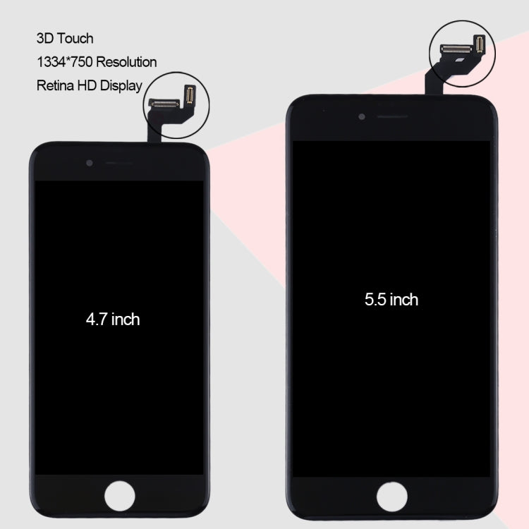 Original LCD Screen for iPhone 6S Plus with Digitizer Full Assembly (White) - free shipping - PMC TechLife - Order now!