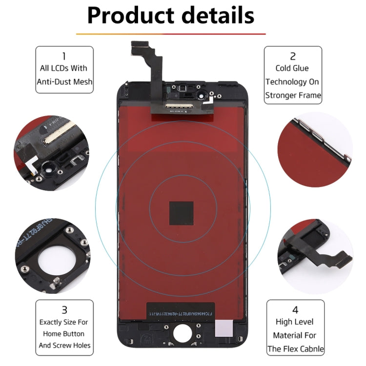 Original LCD Screen for iPhone 6 Plus Digitizer Full Assembly (White) - free shipping - PMC TechLife - Order now!