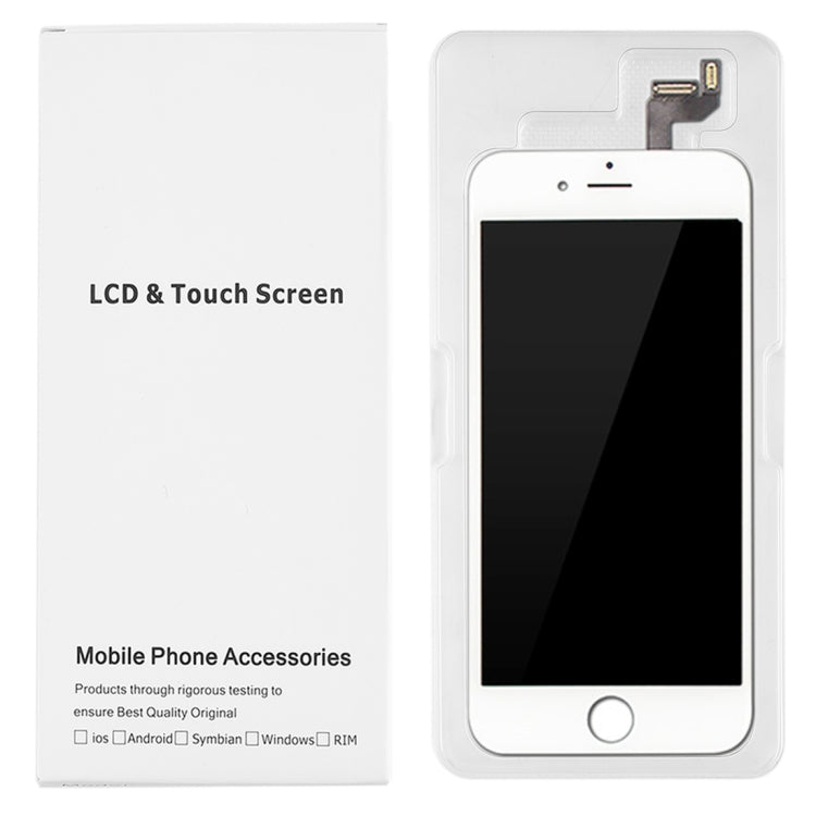 50 PCS Cardboard Packaging White Box for iPhone 6s & 6 LCD Screen and Digitizer Full Assembly - free shipping - PMC TechLife - Order now!
