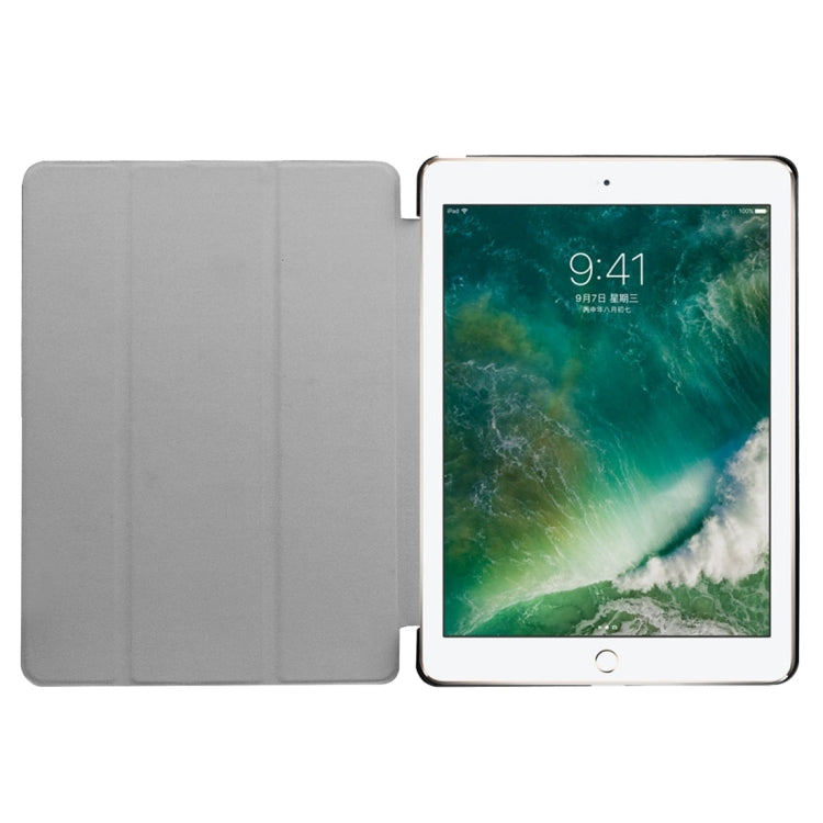 For iPad 9.7 (2018) & iPad 9.7 (2017) Custer Texture Horizontal Flip Leather Case with Three-folding Holder & Sleep / Wake-up Function(Rose Gold) - free shipping - PMC TechLife - Order now!