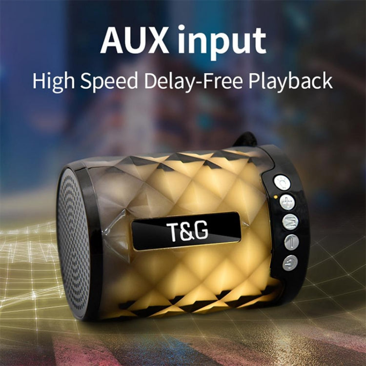 T&G TG155 Bluetooth 4.2 Mini Portable Wireless Bluetooth Speaker with Colorful Lights(Grey) - Mini Speaker by T&G | Online Shopping South Africa | PMC TechLife | Buy Now Pay Later Mobicred