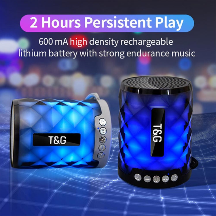 T&G TG155 Bluetooth 4.2 Mini Portable Wireless Bluetooth Speaker with Colorful Lights(Magenta) - Mini Speaker by T&G | Online Shopping South Africa | PMC Jewellery