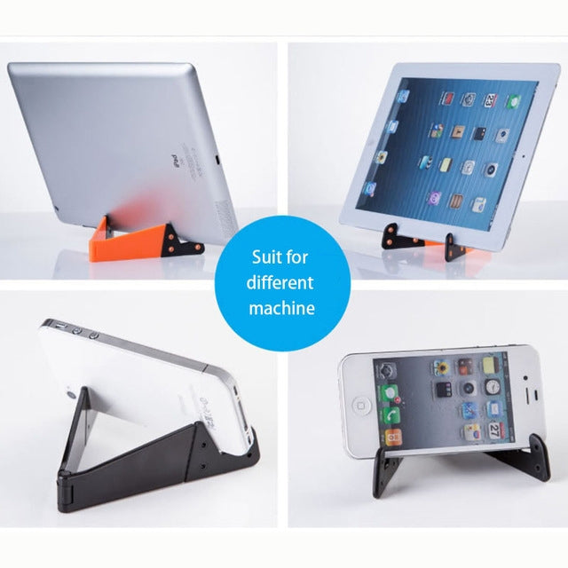 V Shape Universal Mobile Phone Tablet Bracket Holder(Yellow) - Desktop Holder by PMC TechLife | Online Shopping South Africa | PMC TechLife