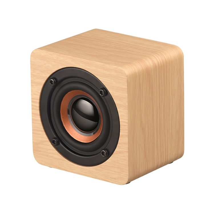 Q1 Wooden Mini Portable Mega Bass Wireless Bluetooth Speaker(Yellow) - Mini Speaker by PMC Jewellery | Online Shopping South Africa | PMC Jewellery