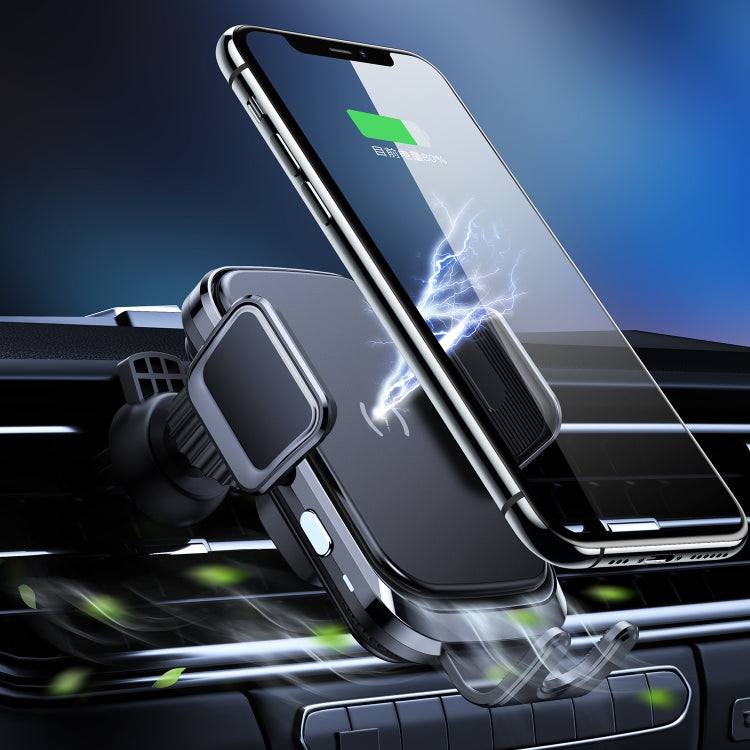 X7 Car Air Outlet Wireless Charging Mobile Phone Gravity Bracket Holder (Black) - Wireless Charger Holders by PMC TechLife | Online Shopping South Africa | PMC TechLife