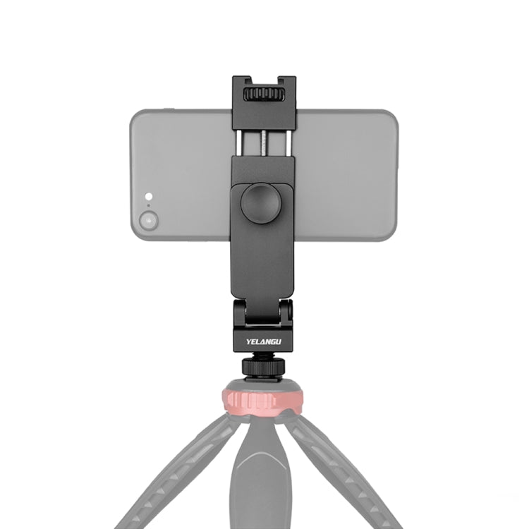 YELANGU PC10 360 Degree Rotating Horizontal Vertical Shooting Phone Clamp Holder Bracket (Black) - Desktop Holder by YELANGU | Online Shopping South Africa | PMC TechLife | Buy Now Pay Later Mobicred