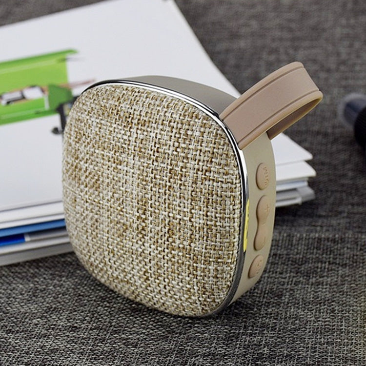 X25new Cloth Texture Square Portable Mini Bluetooth Speaker, Support Hands-free Call & TF Card & AUX(Grey) - Mini Speaker by PMC TechLife | Online Shopping South Africa | PMC TechLife