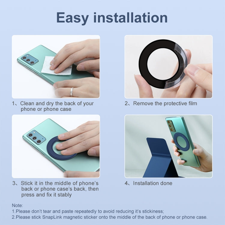 NILLKIN Skin-friendly Version Magsafe Ring Magnetic Mobile Phone Holder Set(Black) - Desktop Holder by NILLKIN | Online Shopping South Africa | PMC Jewellery