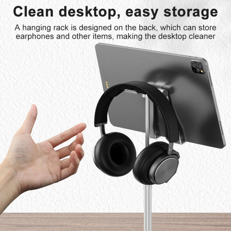 R-JUST PB03 Lifting / Angle Adjustable Multi-function Headset / Tablet / Mobile Phone Holder, Suitable for Devices Under 12.9 inch - Desktop Holder by R-JUST | Online Shopping South Africa | PMC Jewellery | Buy Now Pay Later Mobicred