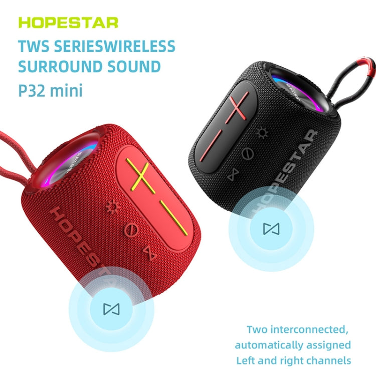 HOPESTAR P32mini TWS Waterproof Wireless Bluetooth Speaker (Blue) - Waterproof Speaker by HOPESTAR | Online Shopping South Africa | PMC Jewellery | Buy Now Pay Later Mobicred