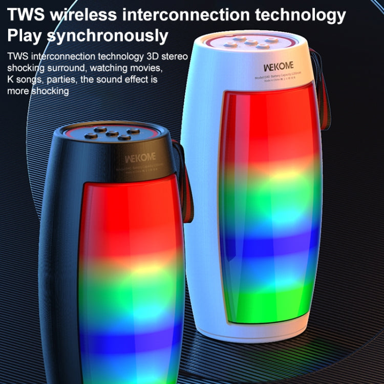 WEKOME D40 5W Sound Pulse Colorful Bluetooth Speaker (White) - free shipping - PMC TechLife - Order now!