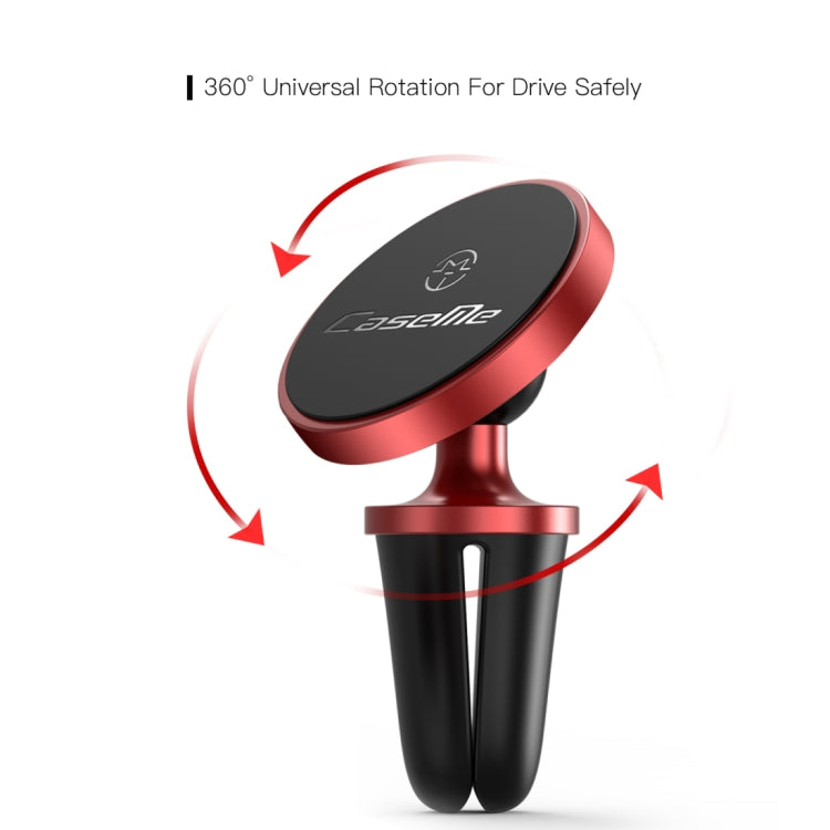 CaseMe Universal 360 Degree Rotation Magnetic Car Air Outlet Vent Mount Phone Holder, For iPhone, Galaxy, Sony, Lenovo, HTC, Huawei, and other Smartphones (Red) - Car Holders by CaseMe | Online Shopping South Africa | PMC Jewellery