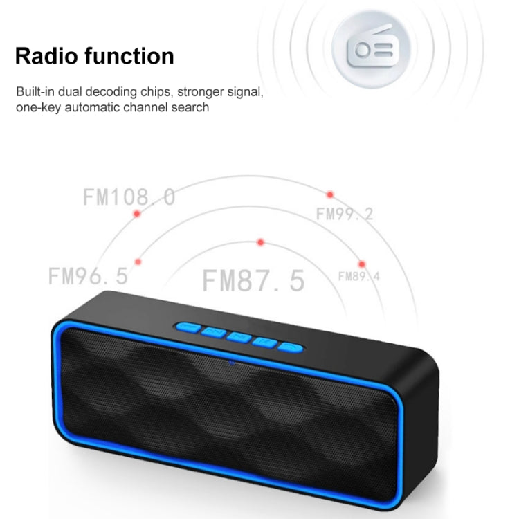 SC211 Pro Outdoor Multi-function Card Wireless Bluetooth Speaker Upgraded Version(Red) - Desktop Speaker by PMC Jewellery | Online Shopping South Africa | PMC Jewellery