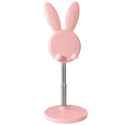 03247 Rabbit Retractable Phone Lazy Bracket Foldable Desktop Holder(Pink) - Desktop Holder by PMC Jewellery | Online Shopping South Africa | PMC Jewellery