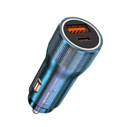 WK WP-C30 20W 3A QC3.0 USB + PD UB-C / Type-C Interface Flash Series Car Fast Charger(Blue) - Car Charger by WK | Online Shopping South Africa | PMC Jewellery