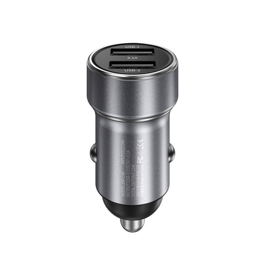 WK WP-C46 Staroad Series Vieyie 15W Dual-USB Car Charger (Grey) - Car Charger by WK | Online Shopping South Africa | PMC Jewellery