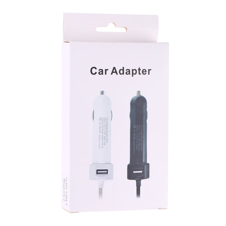 65-90W 5.1V 2.1A USB Interface Car Charger with 19.5V 4.62A 4.5 x 3.0mm Interface Data Cable(Black) - Car Charger by PMC TechLife | Online Shopping South Africa | PMC TechLife