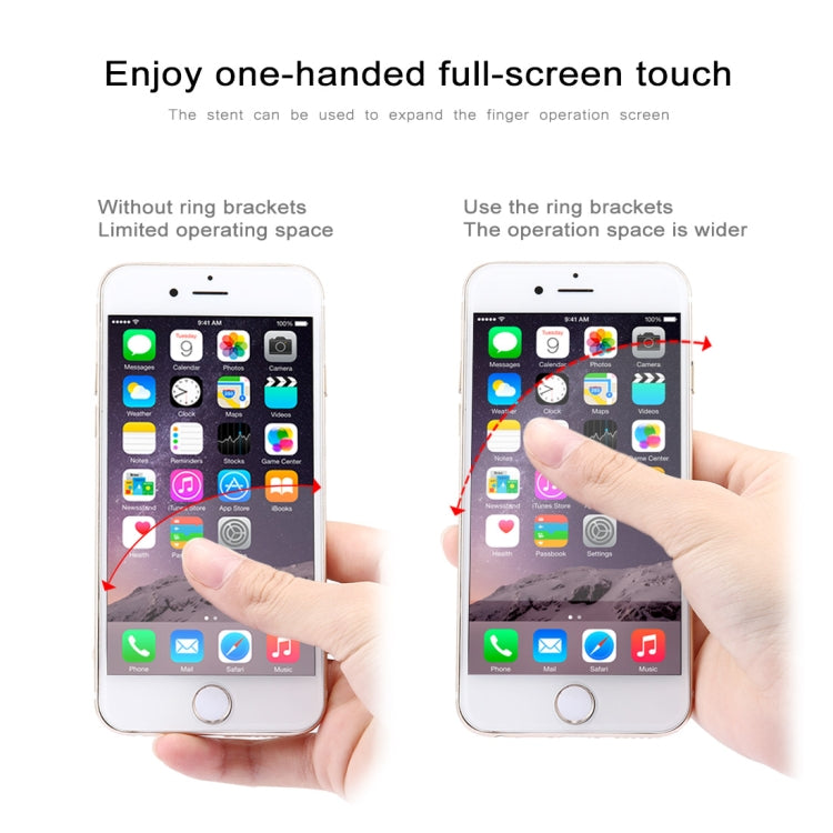 100 PCS Universal Finger Ring Mobile Phone Holder Stand(Black) - Ring Holder by PMC TechLife | Online Shopping South Africa | PMC TechLife