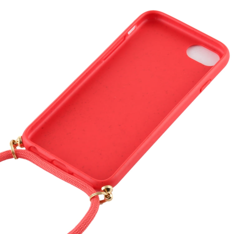 For iPhone 8 / 7 TPU Anti-Fall Mobile Phone Case With Lanyard(Rose Gold) - free shipping - PMC TechLife - Order now!