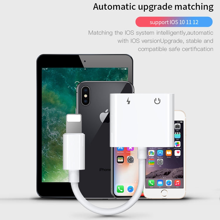 JOYROOM S-Y104 Ben Series Apple 3.5+Lightning Adapter, Length: 1.2m(White) - Earphone Adapter by JOYROOM | Online Shopping South Africa | PMC TechLife