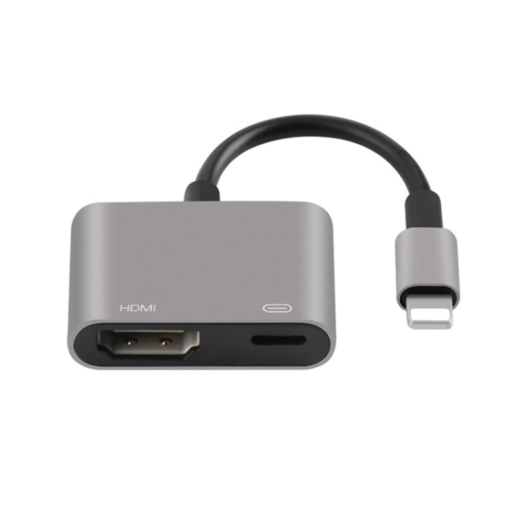 7565S 8 Pin to HDMI HDTV Projector Video Adapter Cable for iPad(Grey) - free shipping - PMC TechLife - Order now!