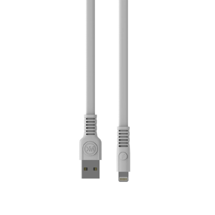 WK WDC-066i 2.1A 8 Pin Flushing Charging Data Cable, Length: 2m(White) - Normal Style Cable by WK | Online Shopping South Africa | PMC Jewellery