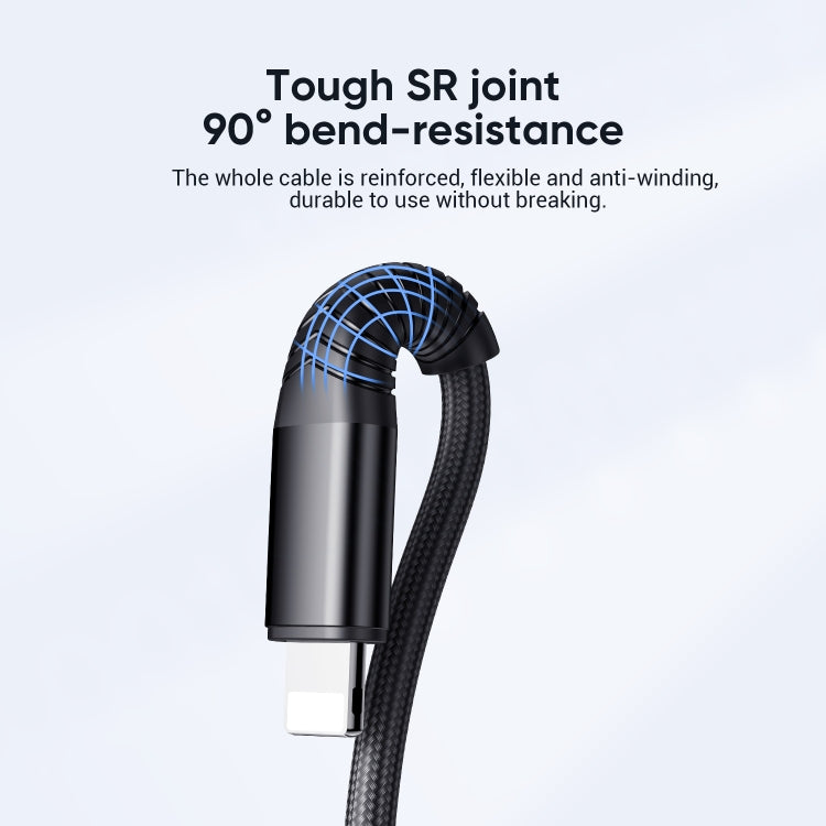 JOYROOM S-1230G4 3A 3 In 1 USB to 8 Pin + Micro USB + Type-C / USB-C Fast Charging Data Cable Length: 1.2m (Black) - Multifunction Cable by JOYROOM | Online Shopping South Africa | PMC Jewellery