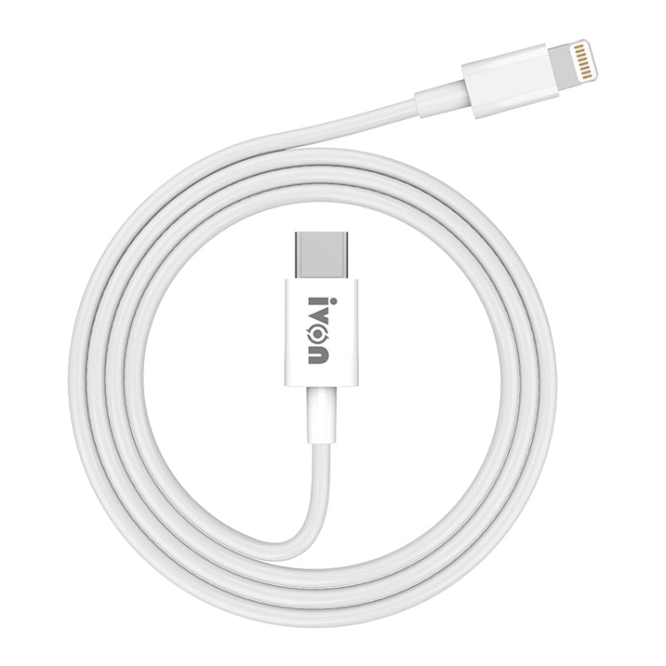 IVON CA93 20W PD USB-C / Type-C to 8 Pin TPE Fast Charging Data Cable, Cable Length: 1m - 2 in 1 Cable by IVON | Online Shopping South Africa | PMC Jewellery