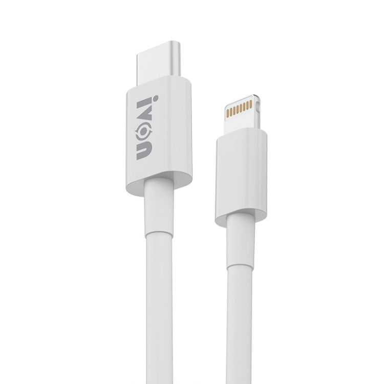 IVON CA93 20W PD USB-C / Type-C to 8 Pin TPE Fast Charging Data Cable, Cable Length: 1m - 2 in 1 Cable by IVON | Online Shopping South Africa | PMC Jewellery