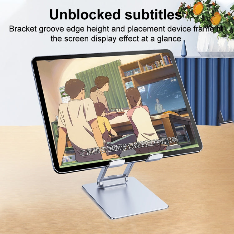R-JUST SJ33 Aluminum Alloy Folding Phone / Tablet Stand(Silver) - Desktop Holder by R-JUST | Online Shopping South Africa | PMC TechLife | Buy Now Pay Later Mobicred