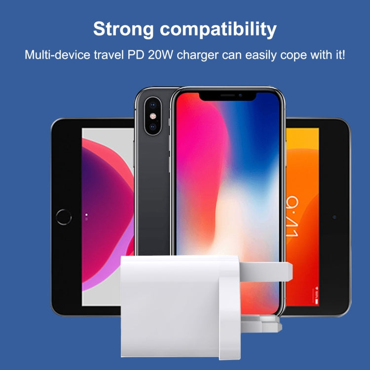 E087 20W USB-C / Type-C + USB Ports Fast Charging Travel Charger, UK Plug - free shipping - PMC TechLife - Order now!