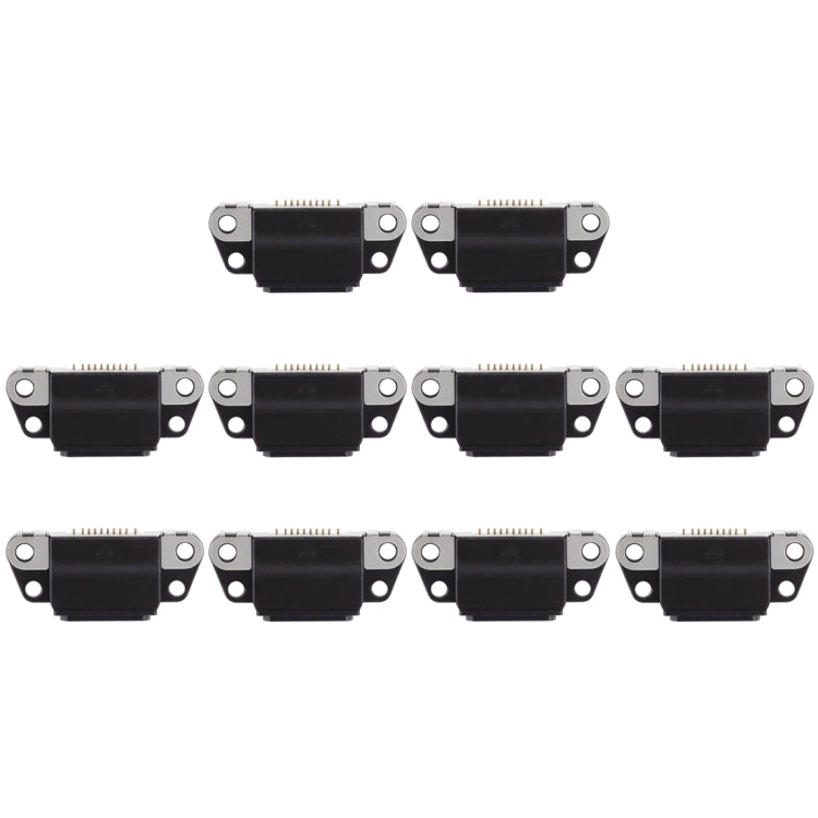 10 PCS Charging Port Connector for iPhone 8 Plus / 8(Black) - Metal Parts by PMC TechLife | Online Shopping South Africa | PMC TechLife