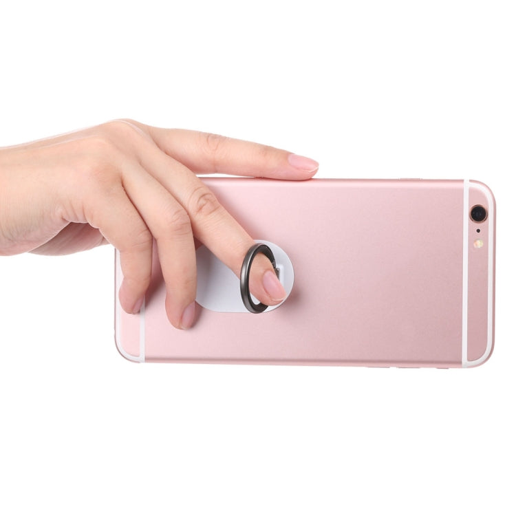 Universal Phone Adhesive Metal Plate 360 Degree Rotation Stand Finger Grip Ring Holder(White) - Ring Holder by PMC Jewellery | Online Shopping South Africa | PMC Jewellery