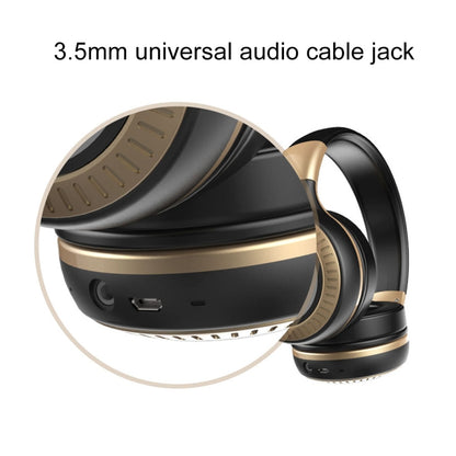 ZEALOT B20 Stereo Wired Wireless Bluetooth 4.0 Subwoofer Headset with 3.5mm Universal Audio Cable Jack & HD Microphone, For Mobile Phones & Tablets & Laptops(Gold) - Headset & Headphone by ZEALOT | Online Shopping South Africa | PMC Jewellery