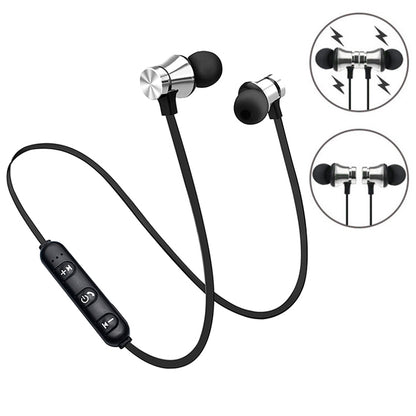 XT11 Magnetic In-Ear Wireless Bluetooth V4.2 Earphones(Silver) - Neck-mounted Earphone by PMC Jewellery | Online Shopping South Africa | PMC Jewellery