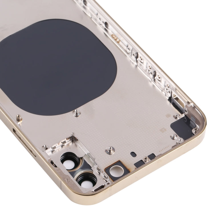 Back Housing Cover with Appearance Imitation of iP13 Pro for iPhone X(Gold) - Back Cover by PMC TechLife | Online Shopping South Africa | PMC TechLife | Buy Now Pay Later Mobicred