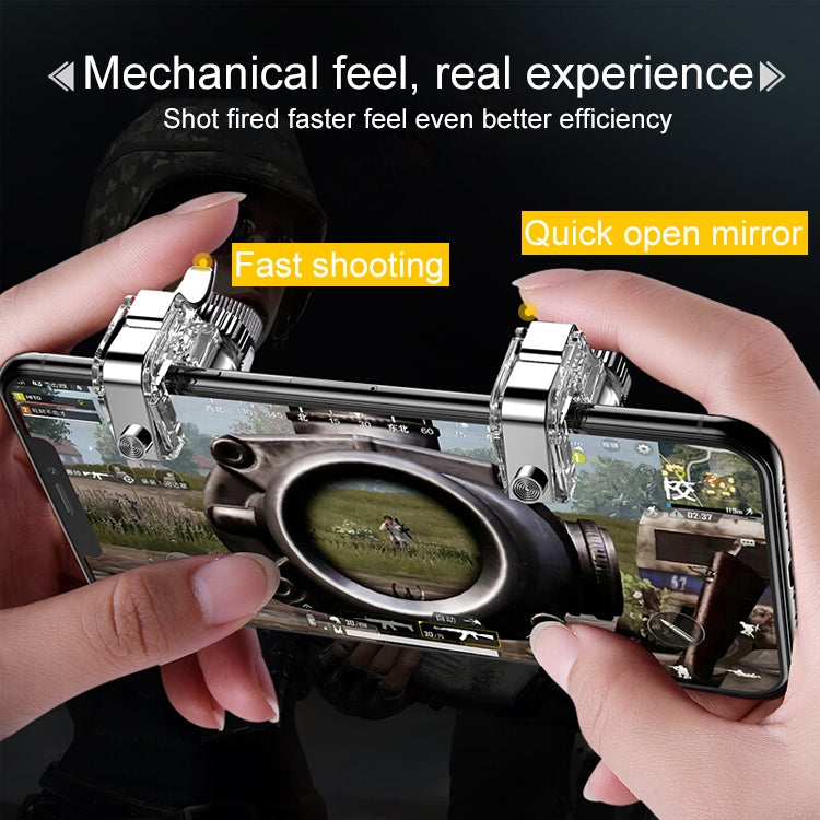 R11 Press Eat Chicken Mobile Phone Trigger Shooting Controller Button Handle (Transparent) - Handle Shooter by PMC TechLife | Online Shopping South Africa | PMC TechLife